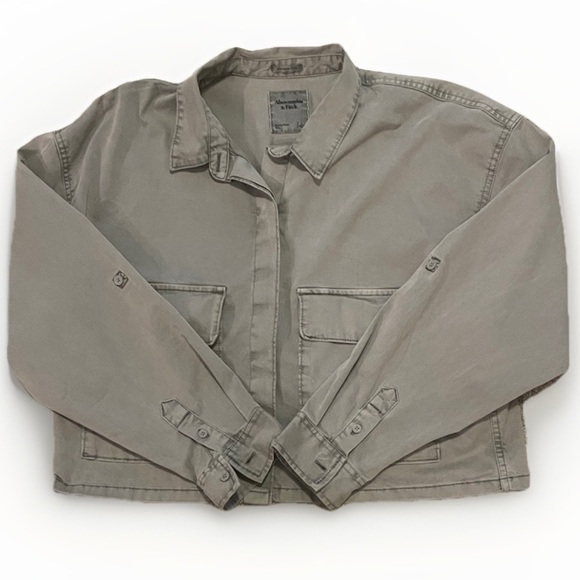Abercrombie & Fitch Garment Dyed Utility Shirt - Picture 10 of 11